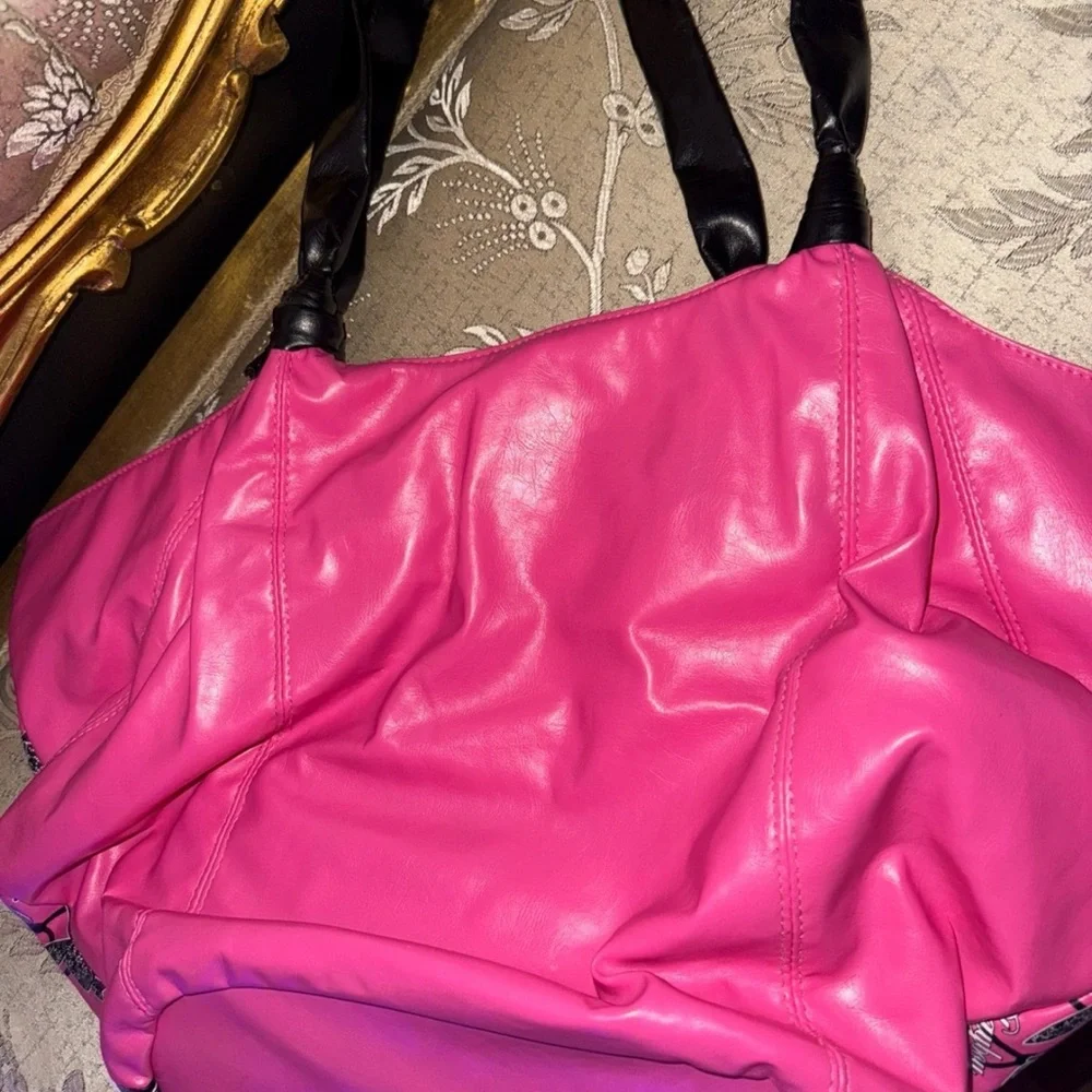 Playboy Pink and Black Tote Bag - Picture 5 of 5